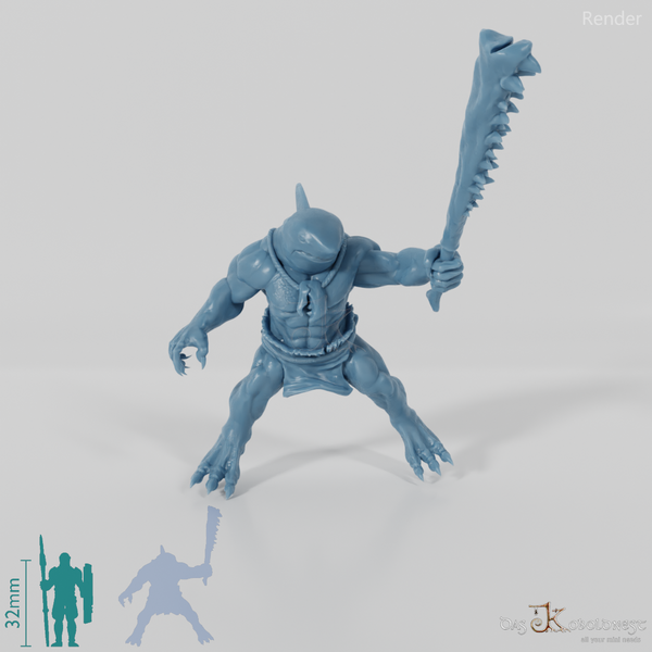 Haivolk-Barbar 03 in Reitpose