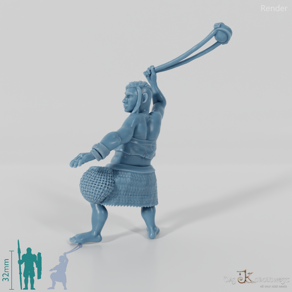 Waldmenschen-Schleuderkämpferin