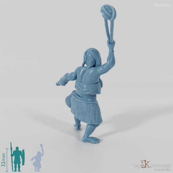 Waldmenschen-Schleuderkämpferin